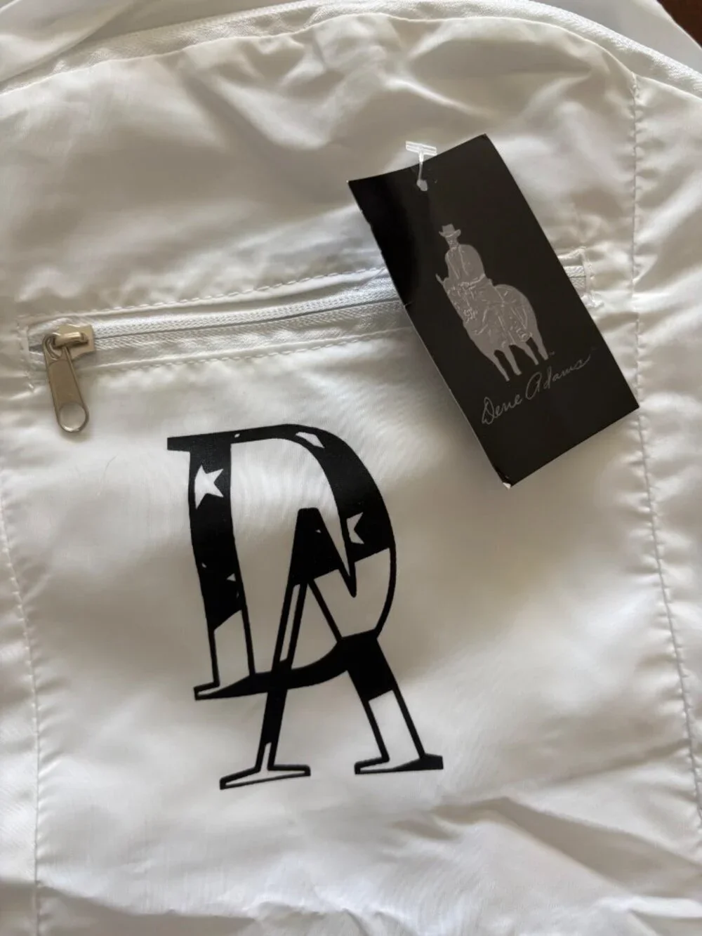 Dene Adams NEW Lightweight Packable Backpack White Travel Daypack